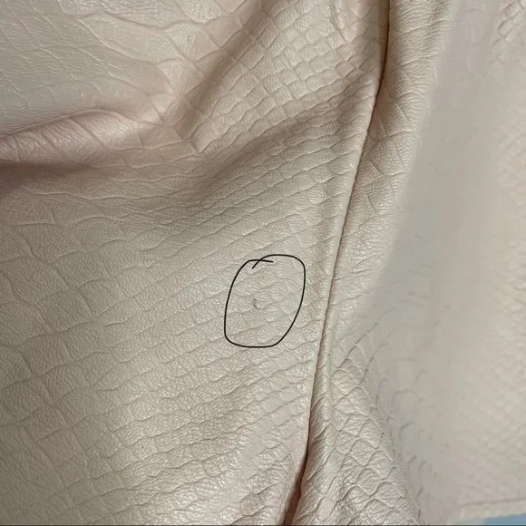 Lovers + Friends Vegan Croc Leather Soccer Shorts Pink Elastic Waist - Picture 6 of 10